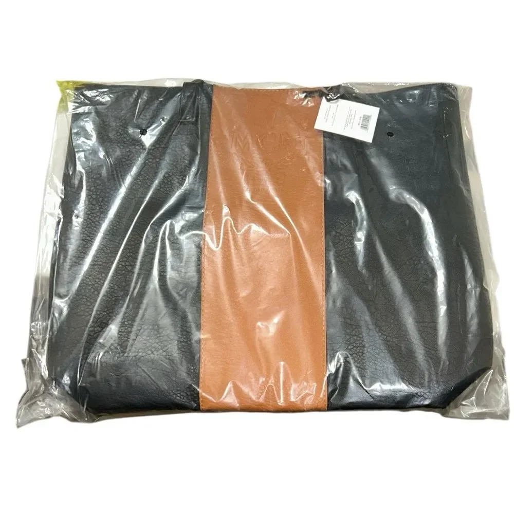 MCM, black and cognac tote Authentic GWP
